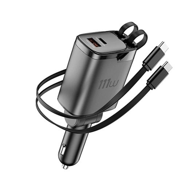 Chargeur de voiture rapide WiWU Helix Pro 111W GaN USB-A+C
