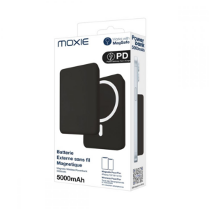 Batterie de secours compatible MagSafe 5000 mAh - Noir