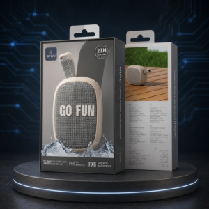 Enceinte Bluetooth WiWU GO Fun – IPX6 – 21h – Base magnétique