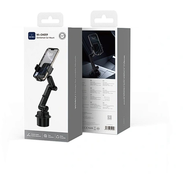 Support voiture WiWU Gentleman Car Mount 360° Black